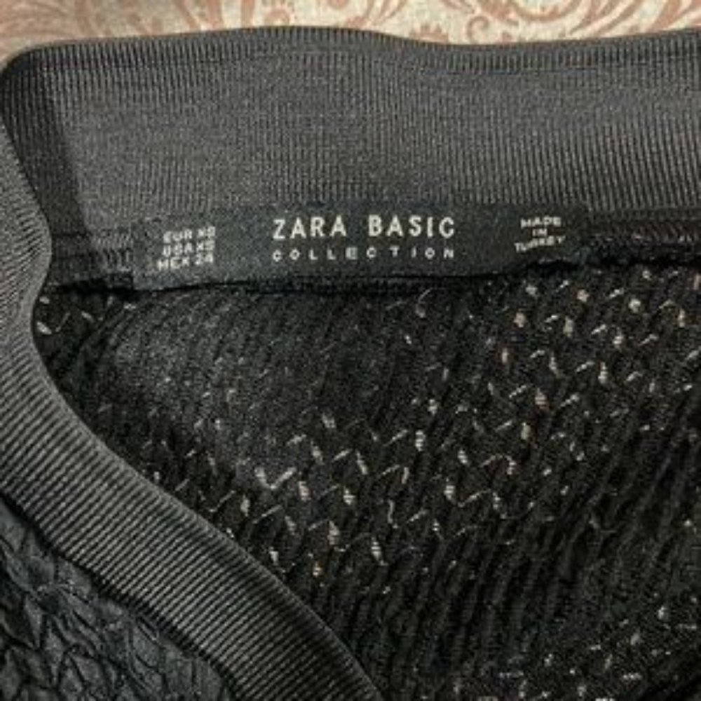 Zara Basic Collection Meshed Bomber Jacket/ Sweat… - image 3